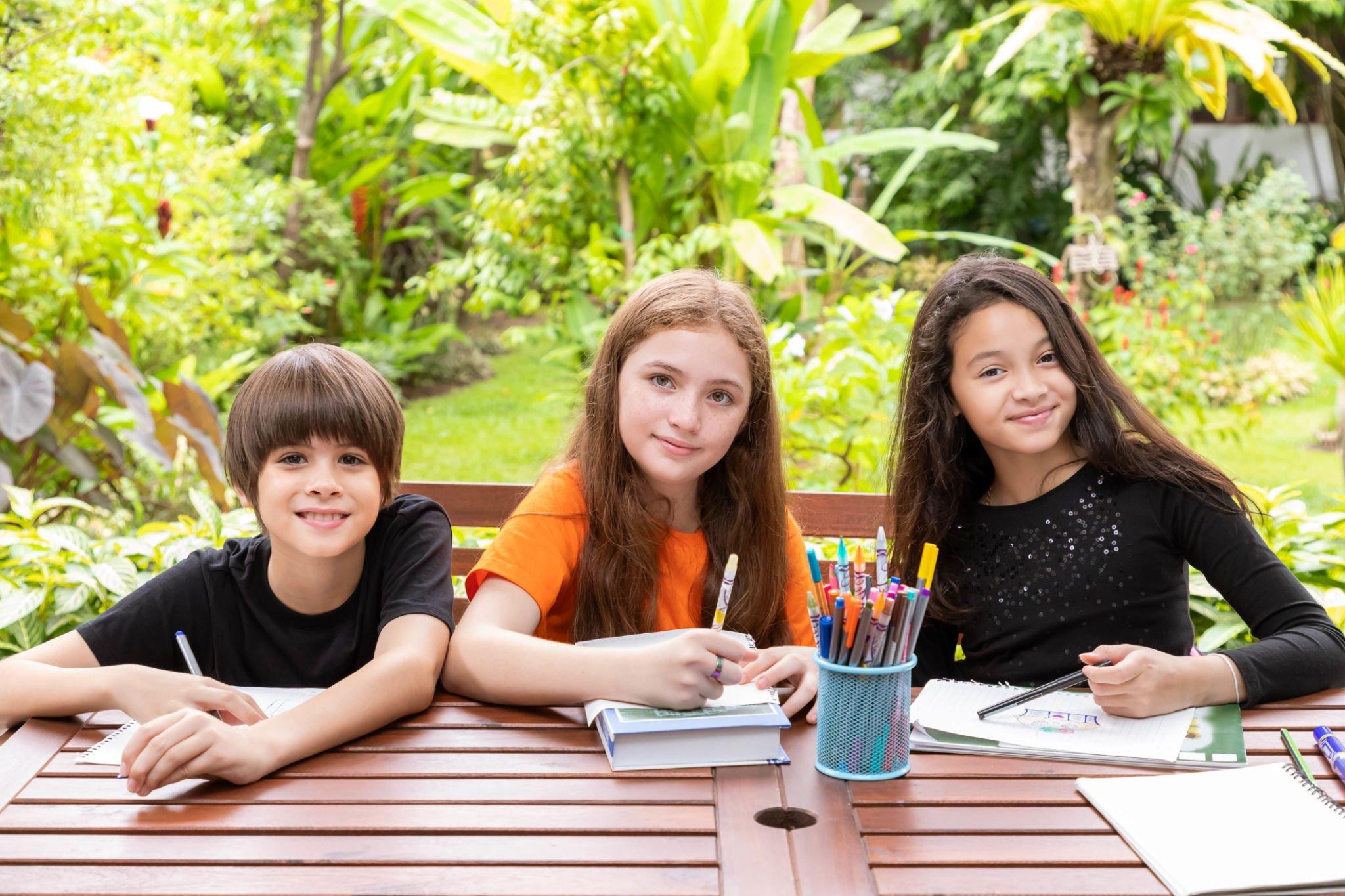 Children’s outside desks